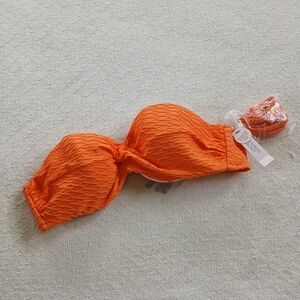 victorias secret ♡ push up swim bikini top 34b orange spring beach pool